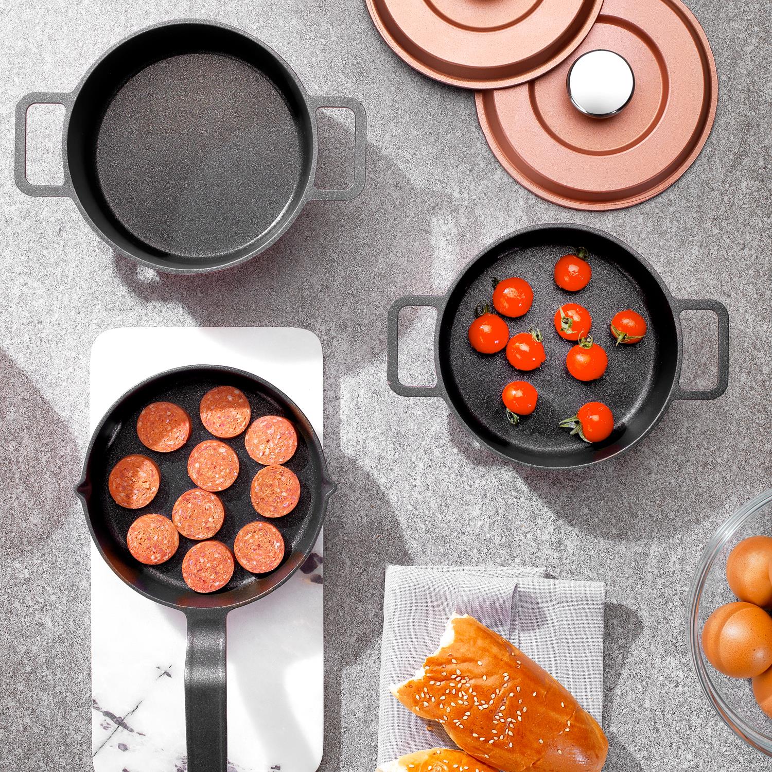 Schafer 1s5737-20003-ros01 Pro Cast Mini Döküm Tencere Seti 5 Prç Rosegold