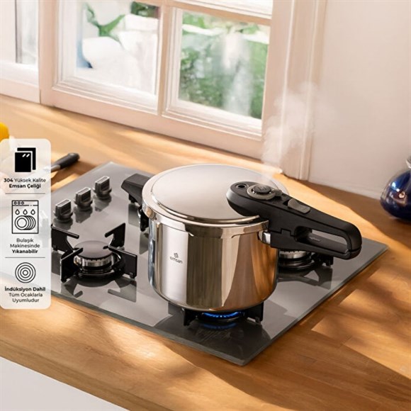 Emsan Fast Cooker Düdüklü Tencere 6 Lt