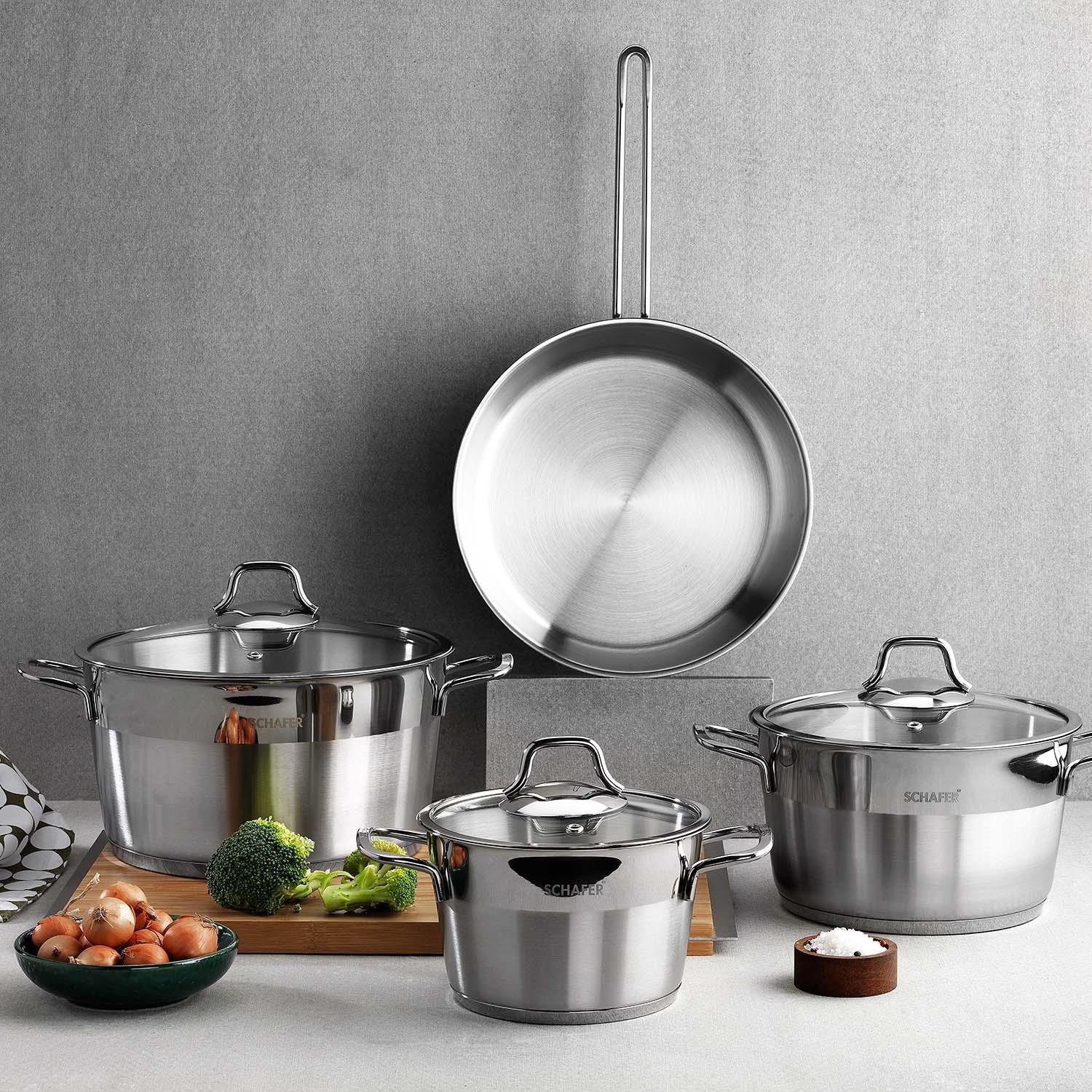 Schafer 1s7601-13002-ınx02 Vals 7 Prc Inox Tencere Setı