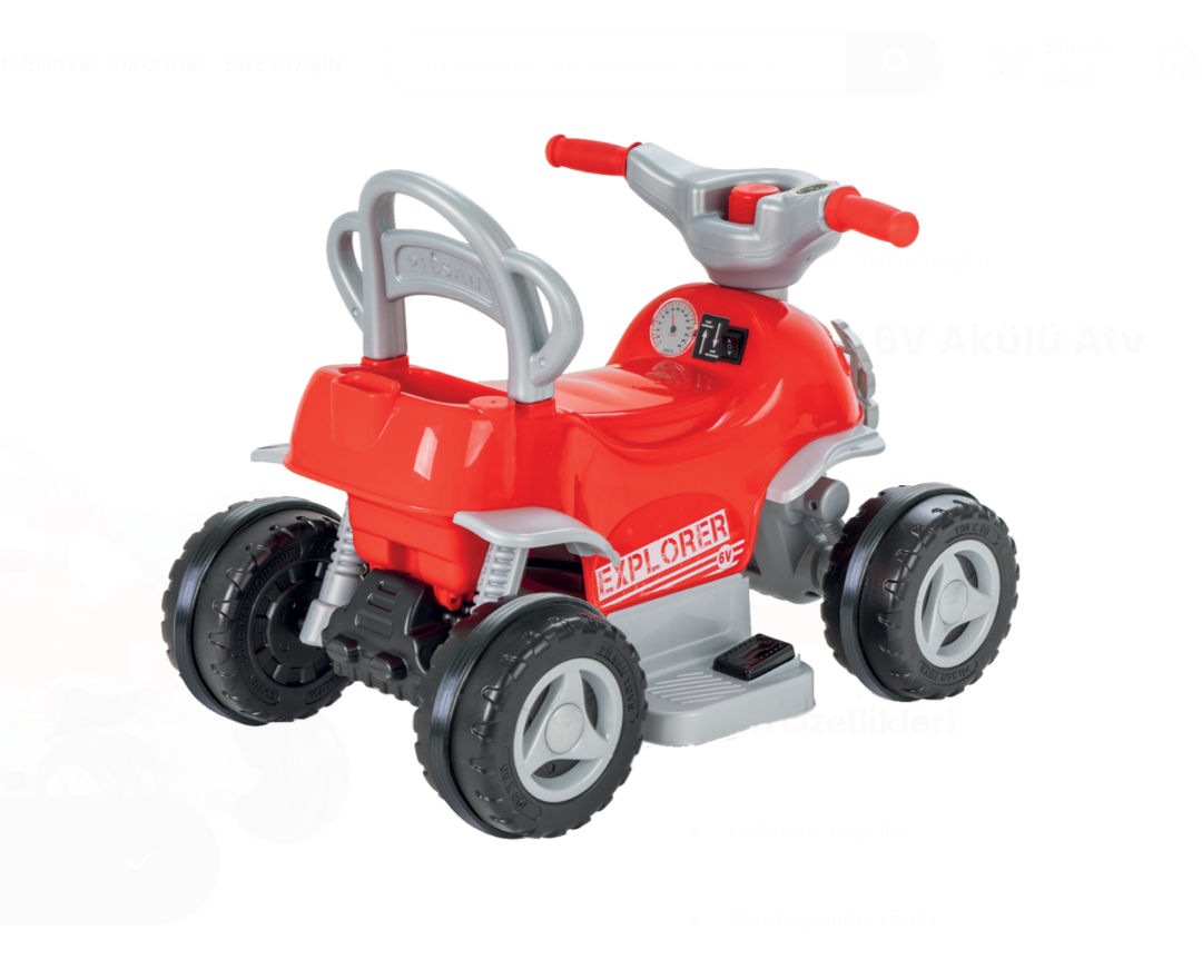 Pılsan 05 121 Explorer Atv 6v Akulu Araba