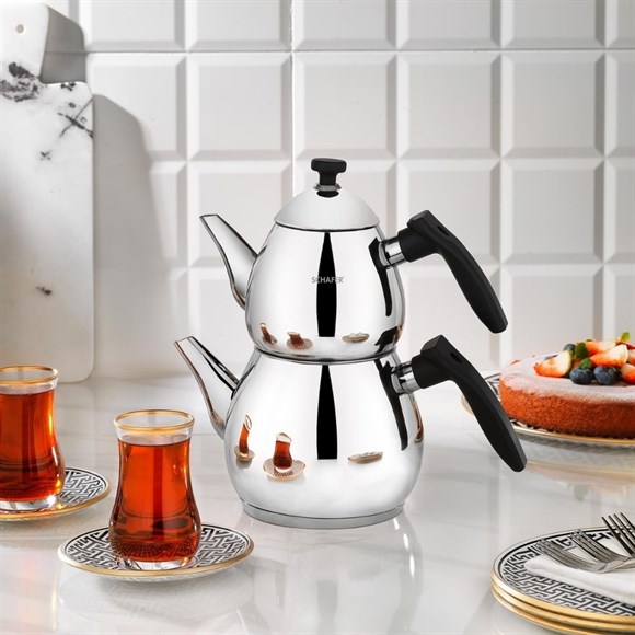 Schafer 1s7002-15001-siy01 Tea Chef Küçük Boy Çaydanlık Takımı 4 Prç Siyah