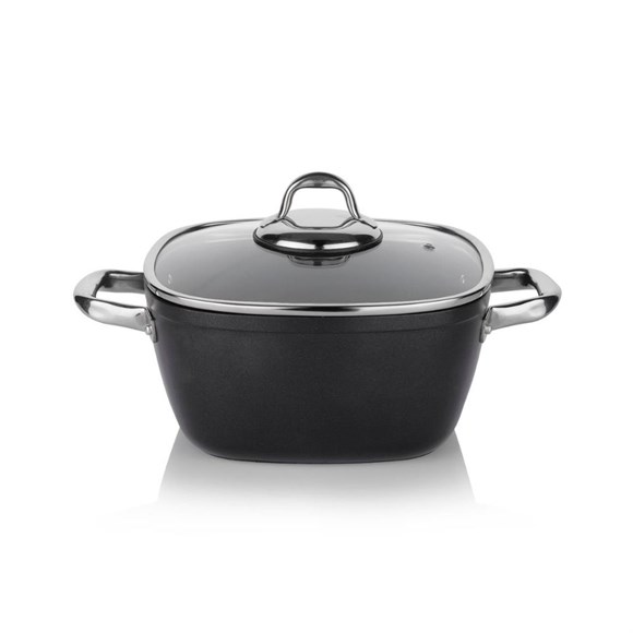 Schafer Gastronomie Master Seramik Derin Tencere 26cm-siyah/gri