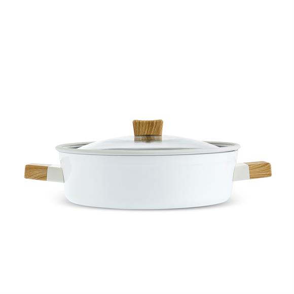 Karaca Swıss Crystal Creamy Wood K.Yarık Tencere 30 Cm