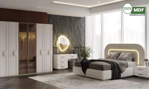 Marcastil Royal Yatak Odası Başlıklı MDF