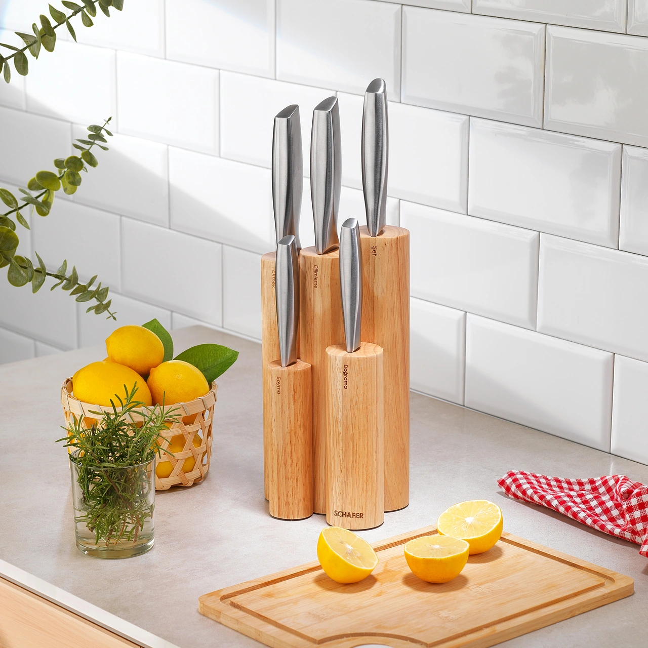 Schafer Pro Cut Bıçak Seti 6 Parça-Inox01
