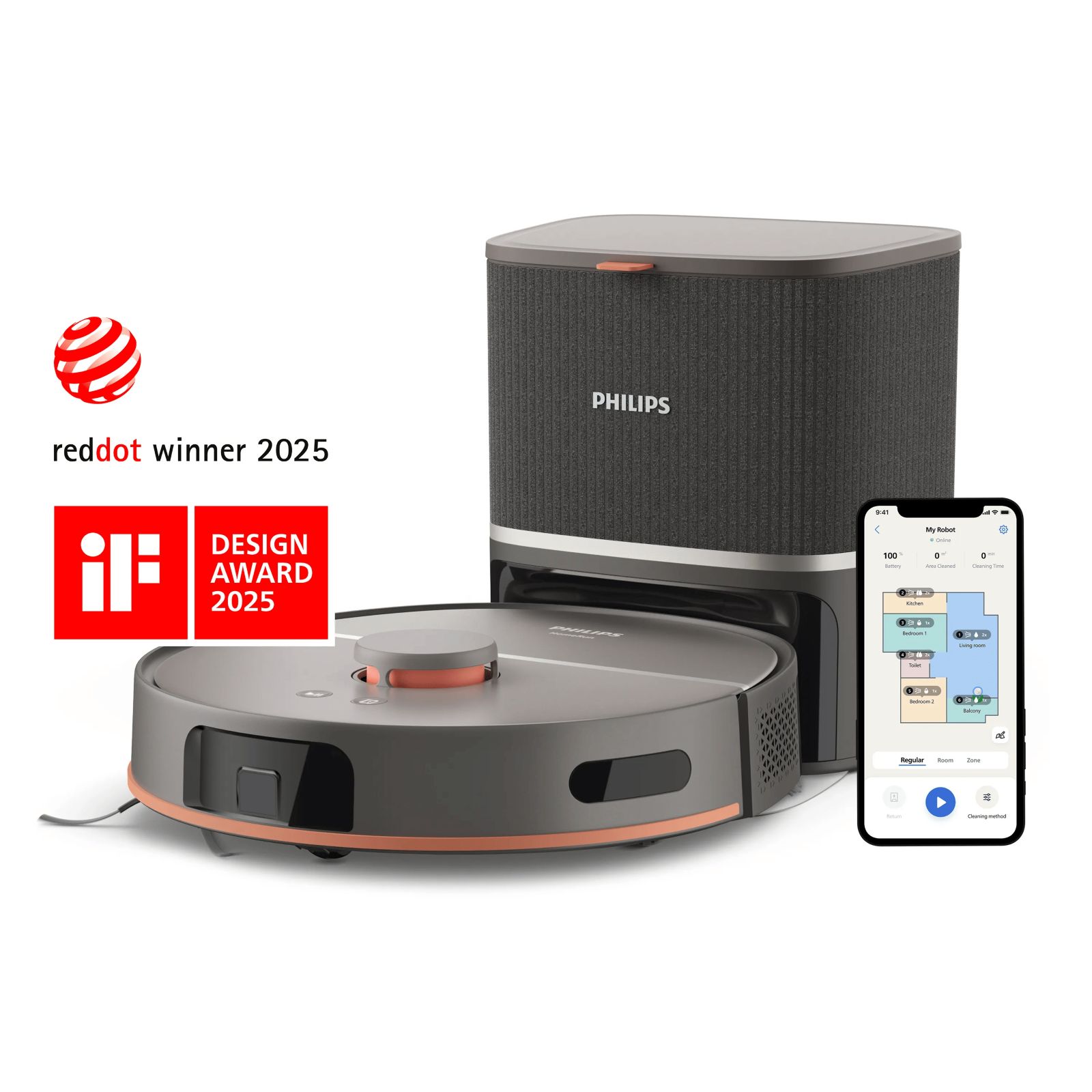 Philips XU5100/10 İstasyonlu Robot Süpürge Siyah