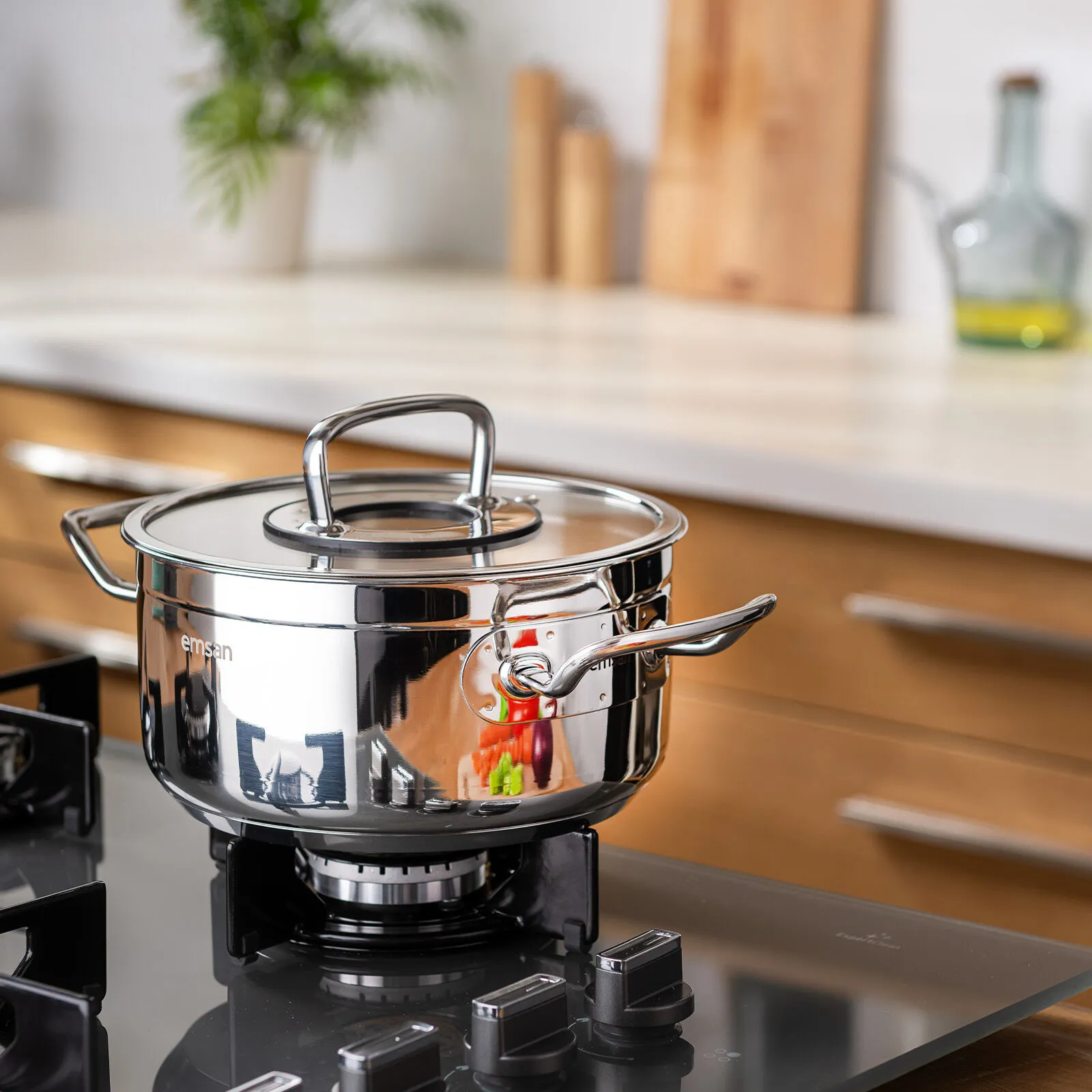 Emsan Elite  Çelik  18 Cm Derin Tencere