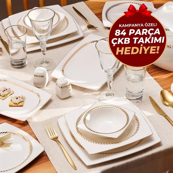 Emsan Fıne Bone Başak Gold Ymt 60 Prç Kare