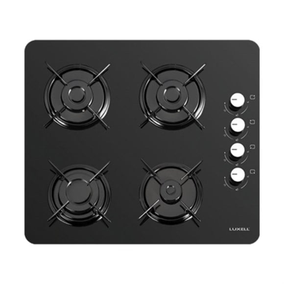 Luxell Lx40 Tshdf Prime Glass Mat Siyah Cam Set Üstü Ocak