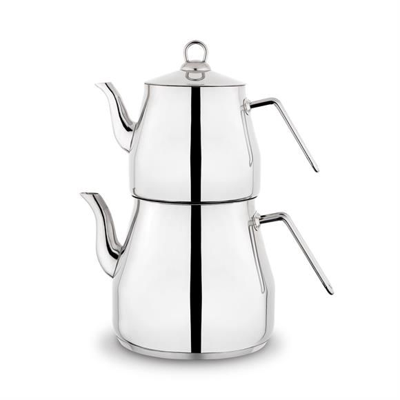 Schafer 1p122 15001 Gum01prochef Dev Çaydanlık Takımı.  4 Parça. Gümüş
