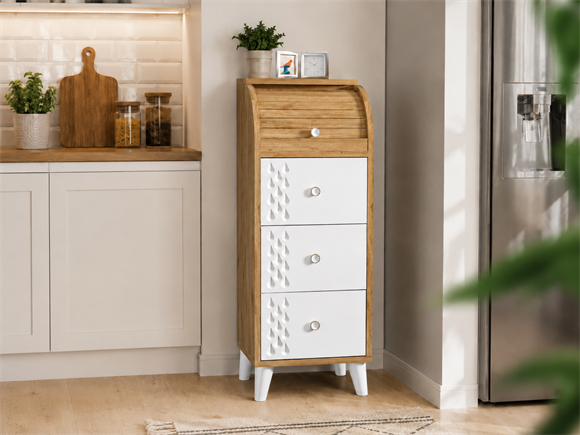 Levent Ekm.0010-251 Tekli Ekmeklik Atlantik Çam Beyaz