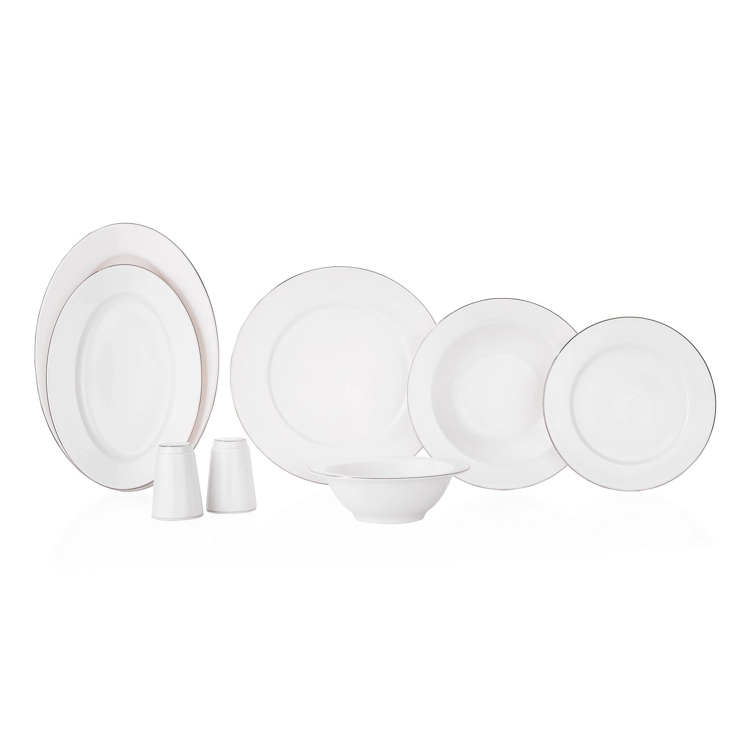 Schafer Lona Yemek Takımı 55 Parça-Platin