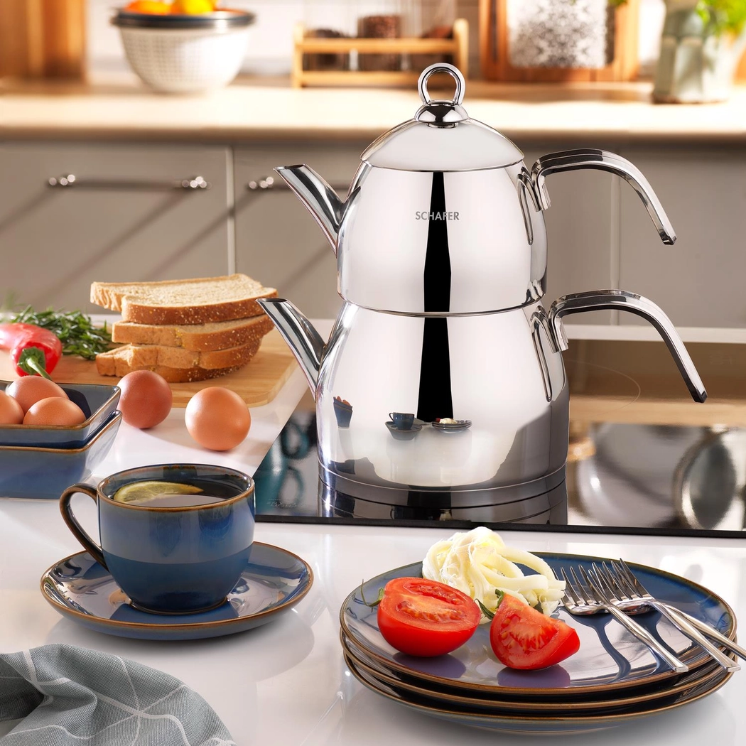 Schafer 1s0439-15001-inx01 Brilla Çelik Çaydanlık Takımı 3 Prç İnox