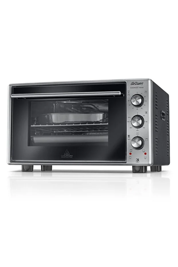 Arzum AR2002 Inox Cookart Maxı 50lt Çift Camlı Mini Fırın