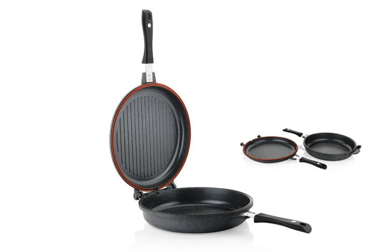 Schafer 1s2018-28001-gri02 Famos Yuvarlak Double Grill Pan 30cm 2 Prç