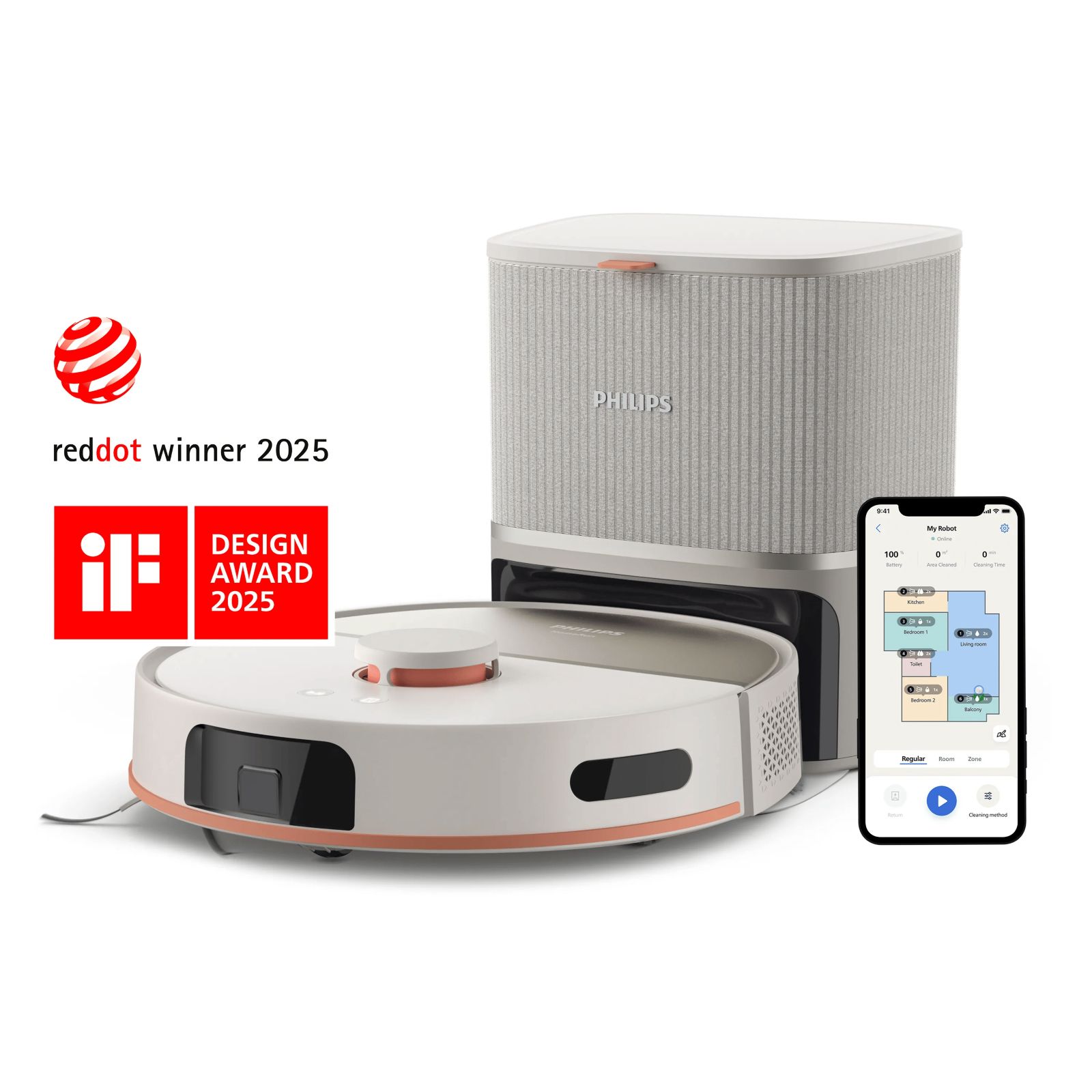 Philips XU5100/20 İstasyonlu Robot Süpürge Beyaz