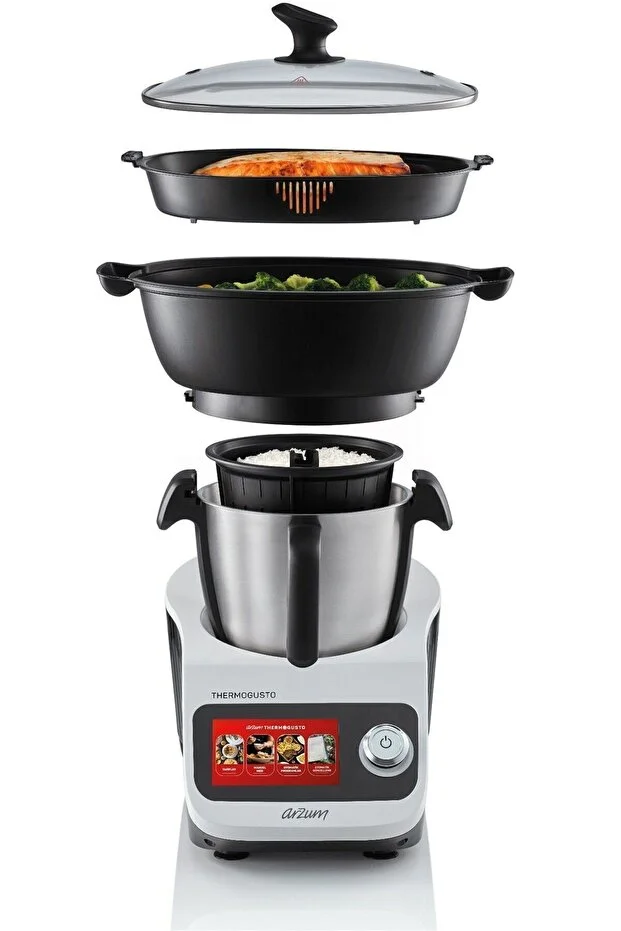 Arzum AR 1181 Arzum Thermogusto Çok Fonksiyonlu Akıllı Mutfak Robotu Beyaz