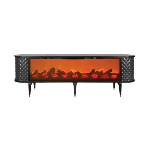 Evmodul Ek 105  Şömineli 160 Cm Tv Sehpası Antrasit