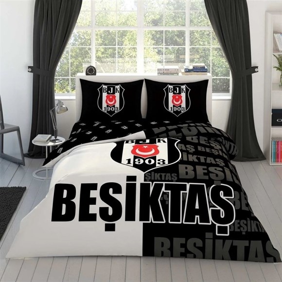 Taç Lisans Rf Beşiktaş Parçalı Logo Nevresim Takımı