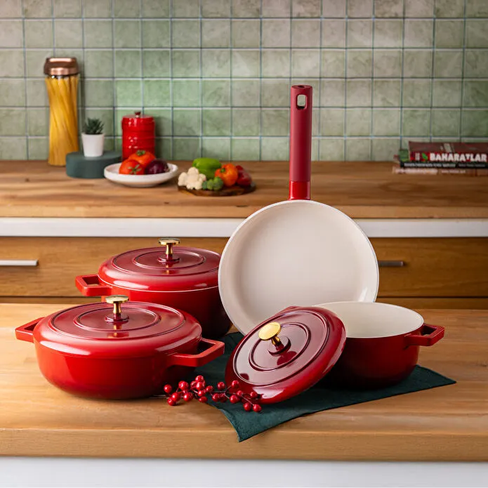 Emsan Red Royal 7 Parça Tenc Seti