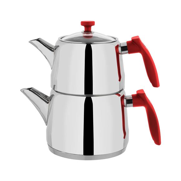 Schafer 1s6007-15001-kmz01 Rot Orta Boyu Çaydanlık Takımı 3 Prç Kırmızı