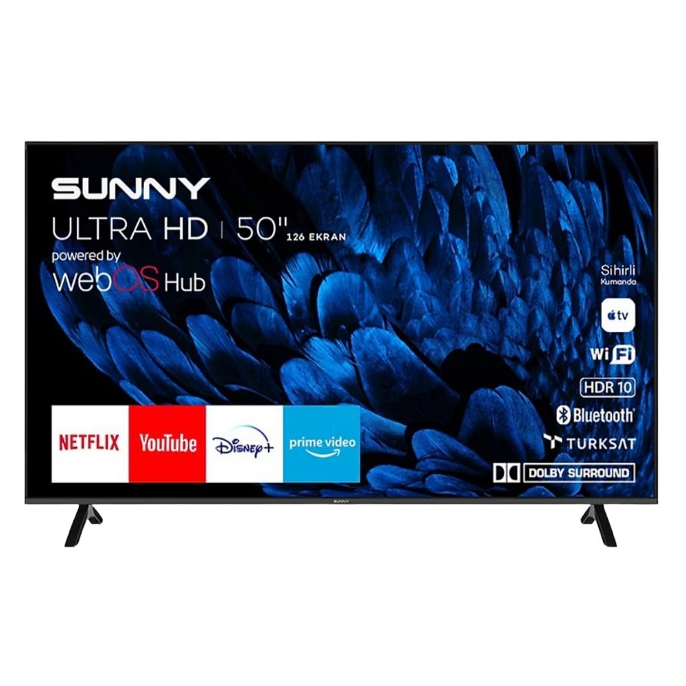 Sunny  SN50QUPRL-W02M 50'' 127 Ekran Qled Webos Led Tv