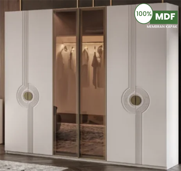 Marcastil Nova 6 Kapılı Dolap MDF